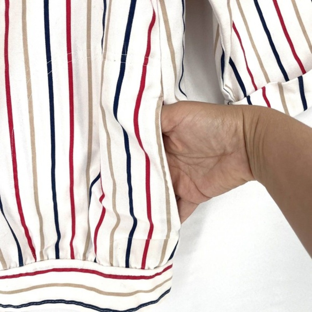 Charocci of California 80's Blazer Jacket Women's Large Striped Vintage - Picture 3 of 5